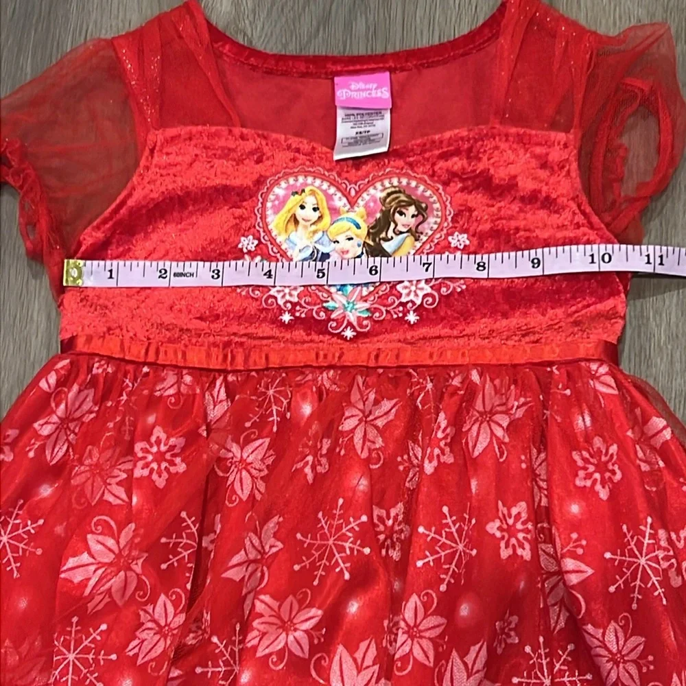 Disney Princess Play Dress Red Velvety and Shimmery Red Size XS